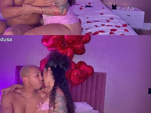 A romantic love making evening