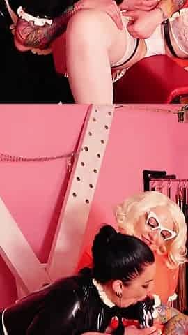 Latex Girls Compilations - Strap-on Sex and Pussy Tease - Rubber Fetish Free Porn Video