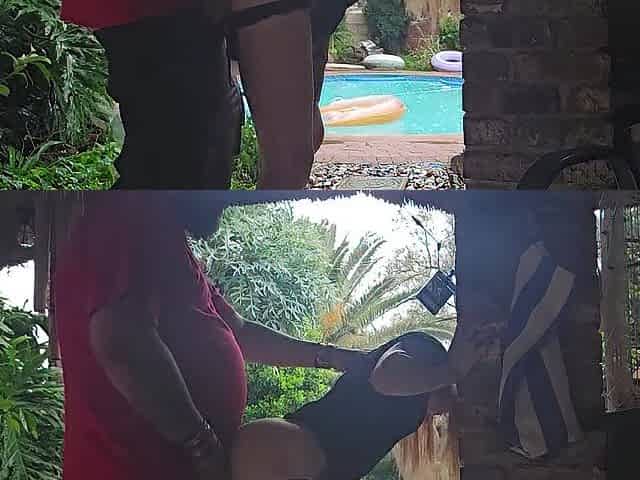 Sexy eighteen year old banged in thunder storm outdoor