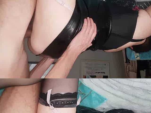 Granny doggystyle anal