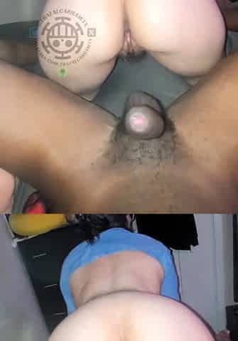 Beautiful Latina bouncing jiggly booty on long bbc queefing