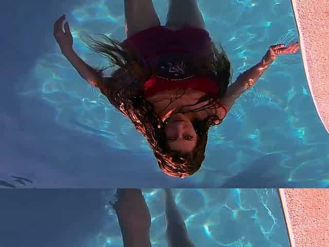 Sabrina Deep Underwater Pool Tease and Dildo Masturbation -