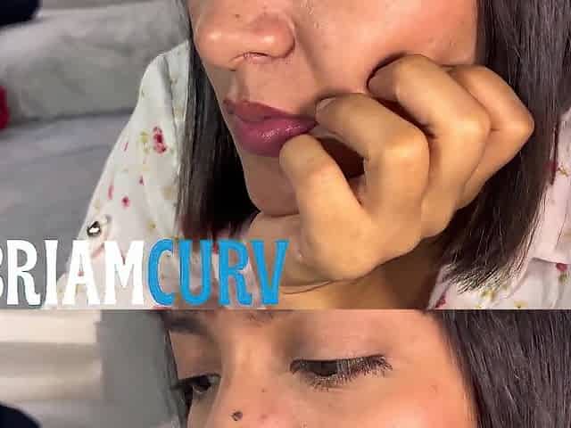 I discover her masturbating and I put my ramrod in her throat