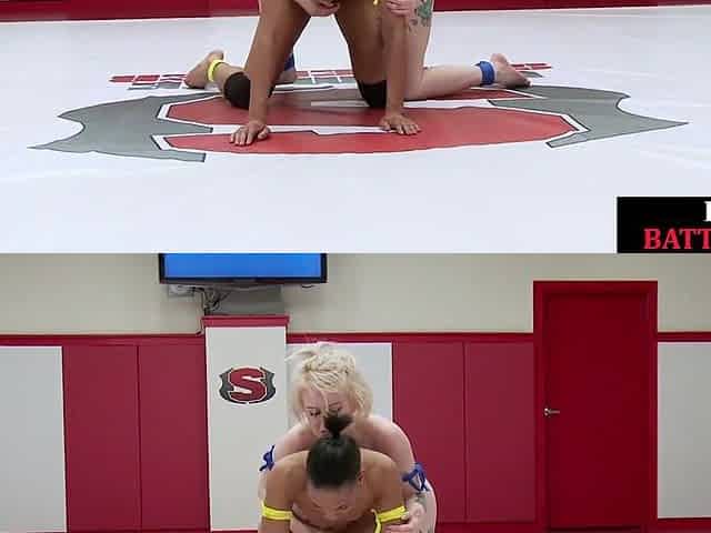 Smaltitted lez ebony wrestler fingering