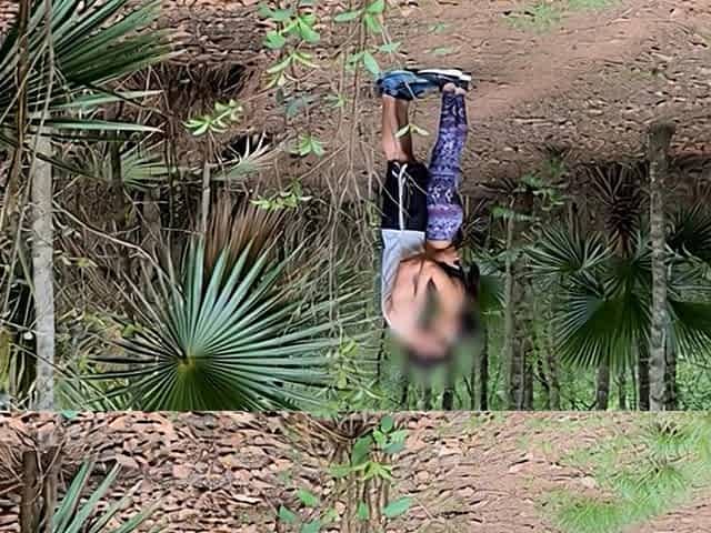 Cheating Wife Fucking Man in the Woods