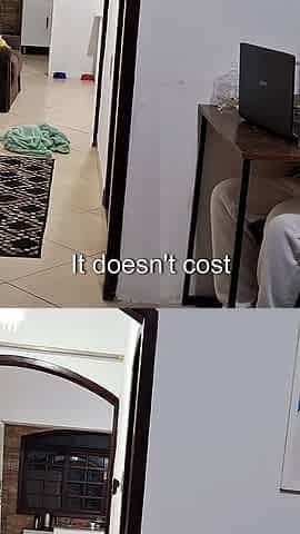 Real Wife Cheats on Her Husband While He's Wearing Headphones with the Delivery Man.