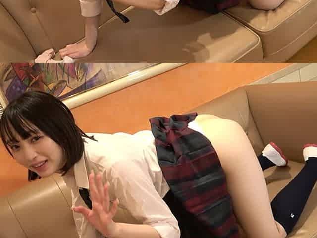 19-year-old Japanese Beauty with Black Hair. Slender Amateur, Blowjob and Cumshot Sex. Uncensored, Asian, Hentai, POV
