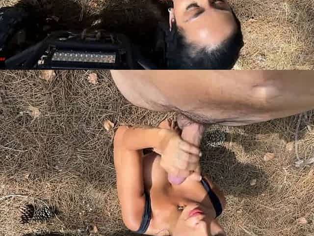 We went for a walk in the woods and ended up fucking... as usual