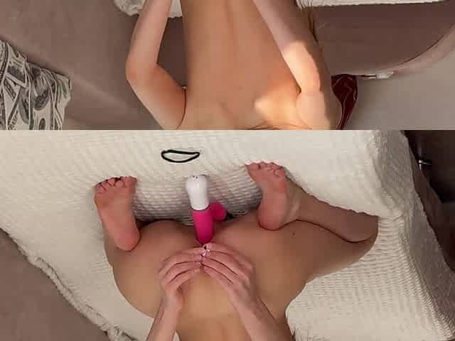 Slender Russian enjoys anal masturbation in hot Solo