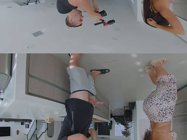 My Big Booty Latina Stepmom Rewards Me with a Creampie - Bts - Lexis Star