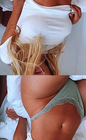 Horny Blonde In Solo Masturbation