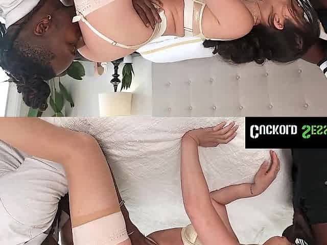 CUCKOLD SESSIONS - Petite Oriental Chick Lulu Chu Cheats & Gets Double-Teamed in Shower