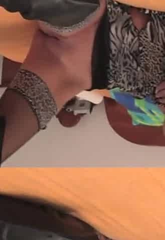 Big ass chick exploring various positions
