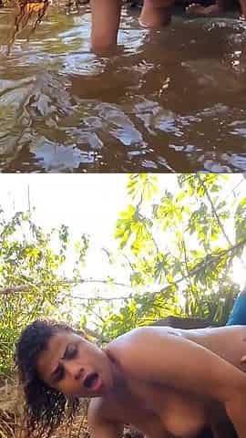 I Took My Slutty Wife for a Walk in the Woods and Three Guys Fucked Her Ass and Came Inside.