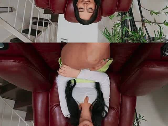 Sexy brunette teen lands fat cock in pretty intense sofa moments