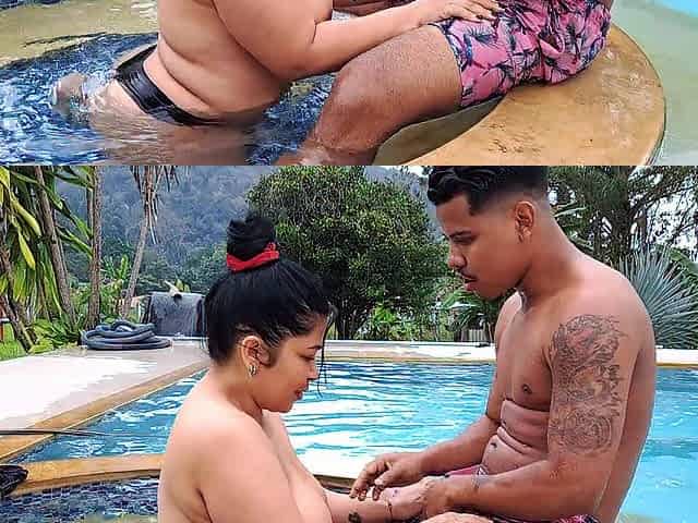 I get hard when I watch my mother-in-law half exposed in the pool