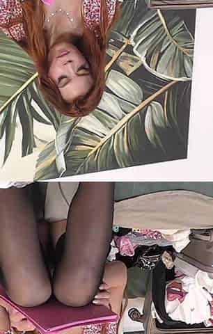 Hot Sexy Long Legs Big Tits Redhead Comes for a Fashion and Lingerie Try on Haul Turns Into Softcore Erotic No Panties Show