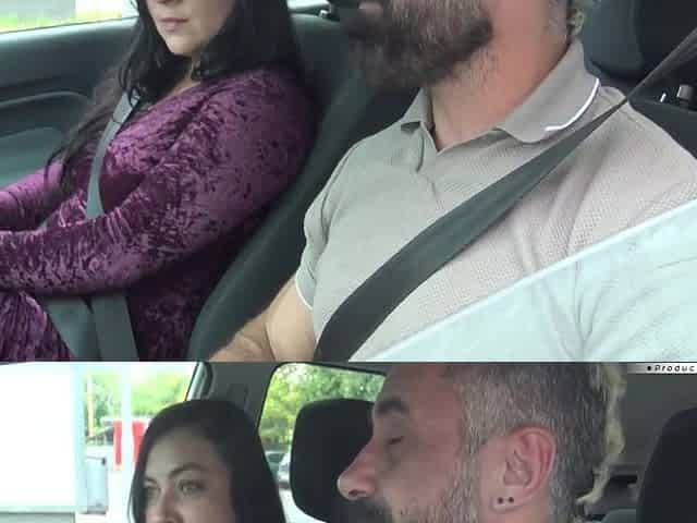 Christina Santes - Behind The Of Hairy Banging In The Car