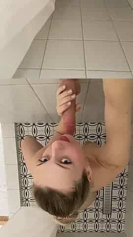 sucking in shower