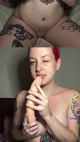 Double Dildo Suck, Fuck & Foot Worship