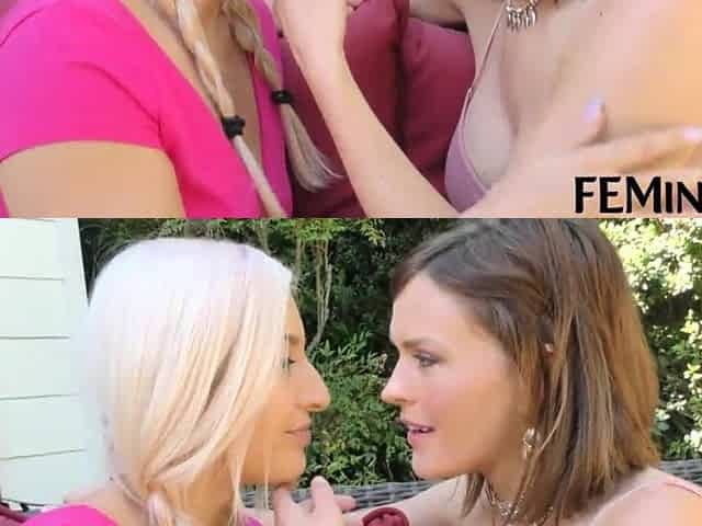 FEMINGE 4K - Golden-haired Step Daughter Is Getting Her Snatch Licked For The 1st Time