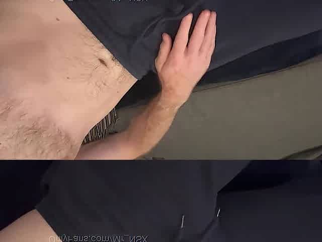 Stroking to po*n on a actually humid evening. Jerking my large dong until I cum over myself