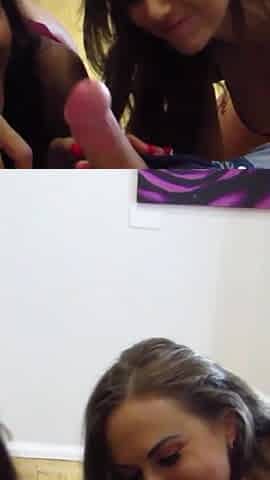 Filthy threesome at new years eve party