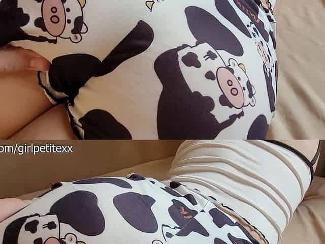 Rubbing Penis on Stepsister's Large Booty in Short Pajama Shorts