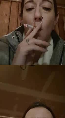 Nice Slut Smoking close up