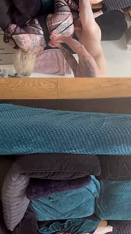 Hot rough sex on the sofa