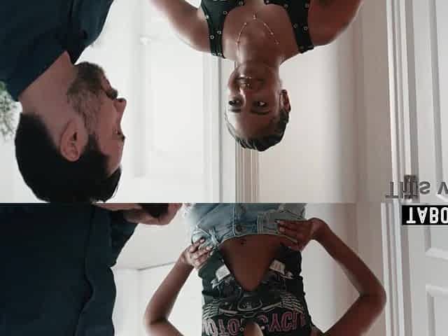 Bawdy stepfather is a total perv on his hawt black teen stepdaughter