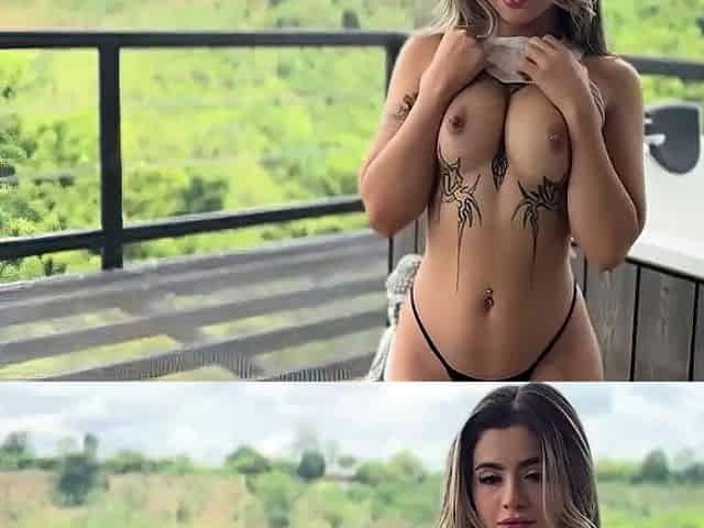 Colombian stunner Nath Gomez7 rides large man sausage