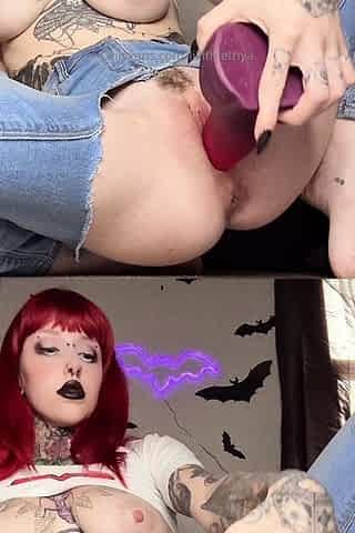 Big boobs milf masturbates with her dildo
