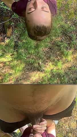 White floozy gives bj at golf course