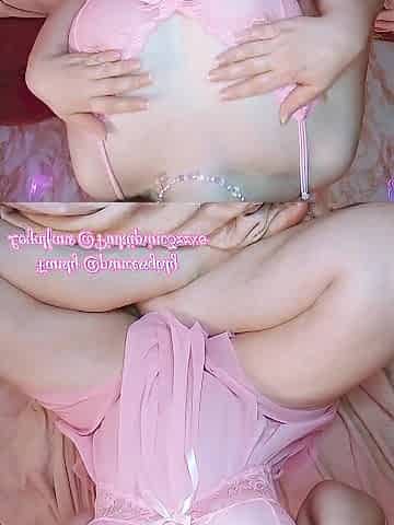 Full clip on Fansly!???? Tiny tit worship in pink underware preview