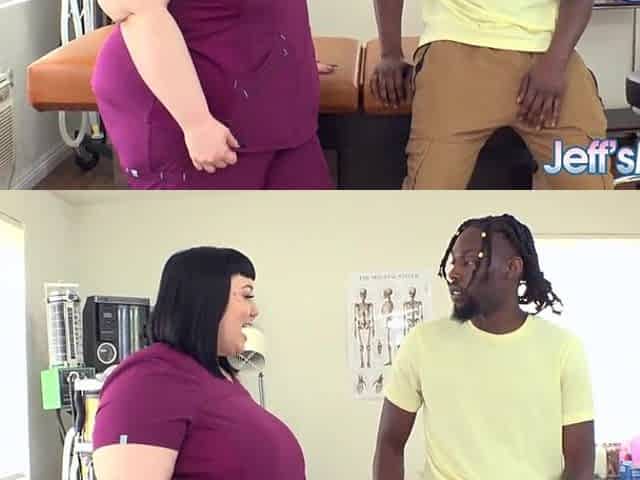 Hawt Bulky Nurse Alexxxis Allure Runs Some Tests on Patient's BBC