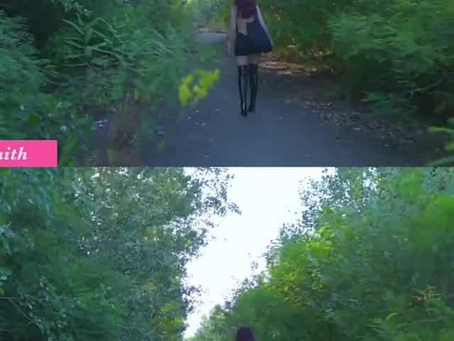 Jeny Smith masturbating in public