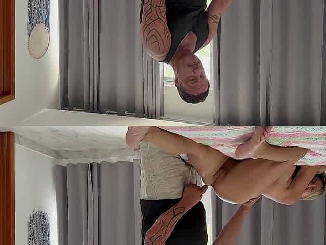 Photoshoot turns into booty drilling with recent cameraman watching.