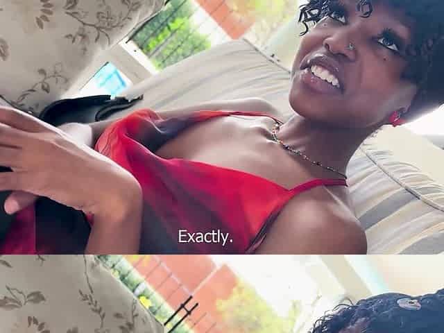 This BUSTY EBONY TEEN riding my cock