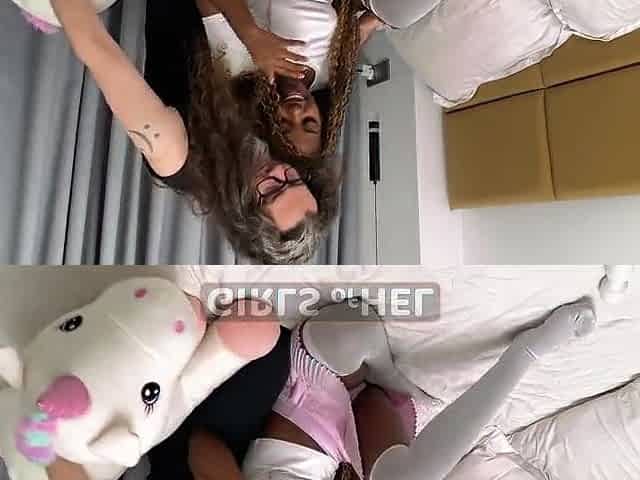 Shy stepdaughter not so shy anymore when orgasming