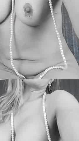 Delicious MILF Fucks with a Big Cock and Her Pearl Necklace!