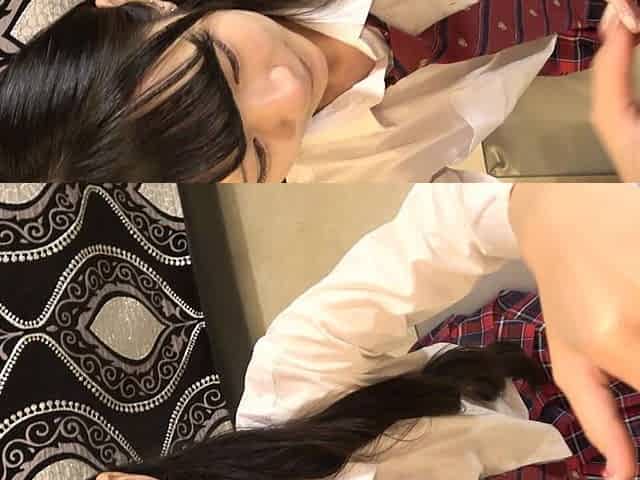 18-year-old Japanese Beauty with Black Hair. Cute, Slender Amateur, Blowjob and Pussy Cumshot Sex. Uncensored, Asian