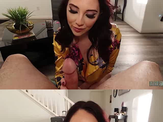 Nickey Huntsman In Busty Milf Sucks And Rides Stepsons Dick In Pov