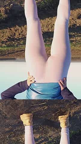 Real Amateur Tight Pants Ass Worship Outdoor