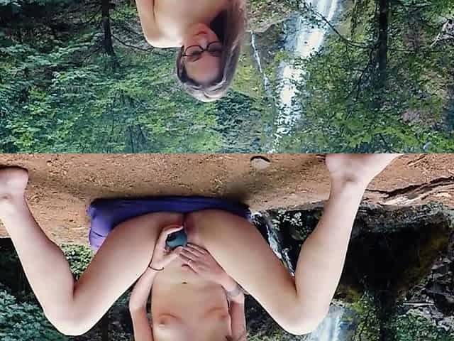 Teen toying her tight pussy