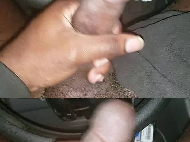 Thick Ejaculation in the Car