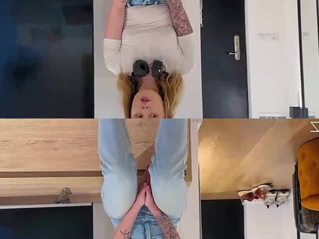 Lesbo stepsister tries penis for the 1st time