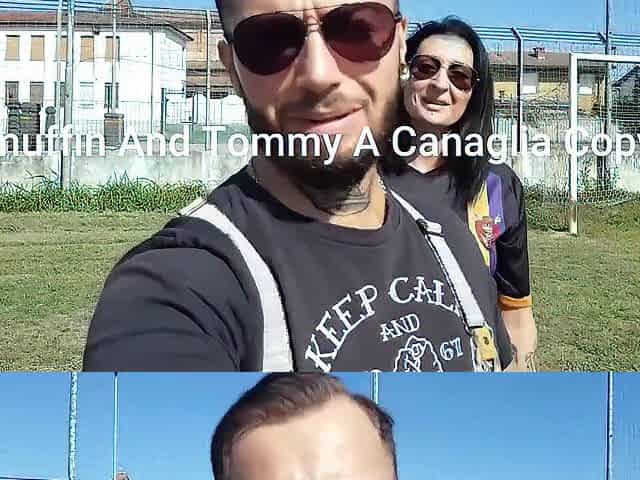 Stranger cums on curly twat