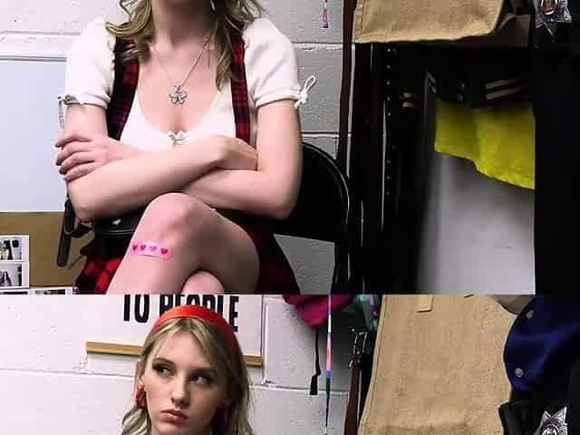 Beautiful braless coed fucked for stolen camera