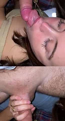 Hot amateur teen blowjob and facial HD video